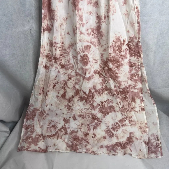 Venus NWT Off Shoulder Neutral Tie Dye Boho Blouson Maxi Dress‎ Size M - Picture 5 of 13